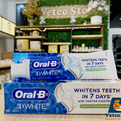 Kem đánh răng oralb 3d white whitens teeth in 7 days 110g1