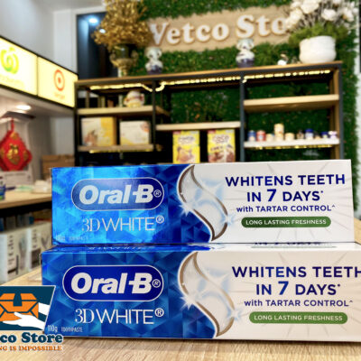 Kem đánh răng oralb 3d white whitens teeth in 7 days 110g2