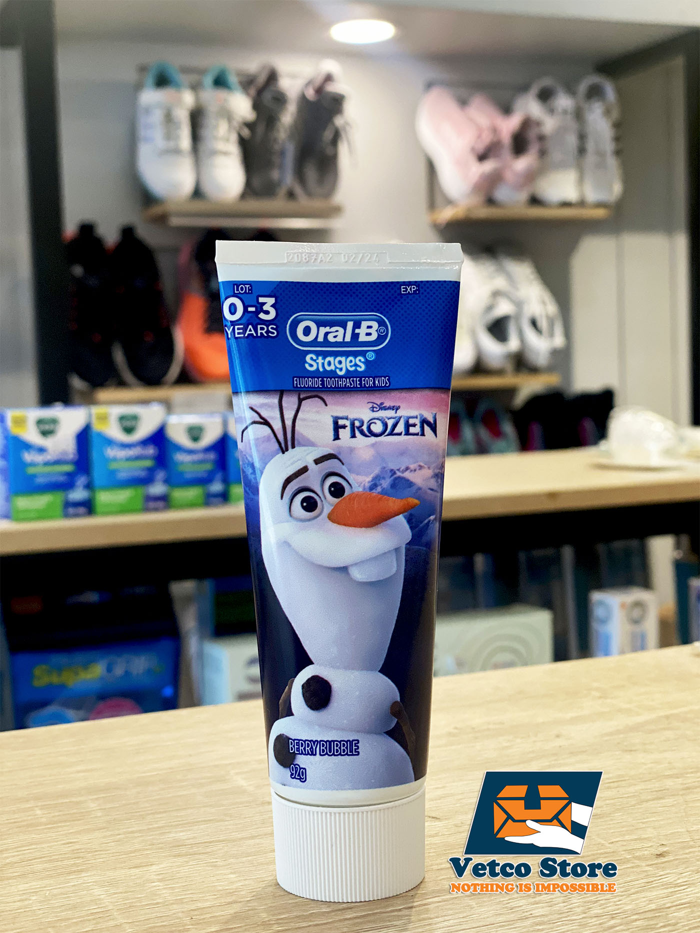 Kem đánh răng oralb cho bé từ 0 đến 3 tuổi 92g1