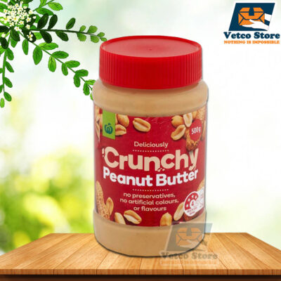 Bơ Đậu Phộng Woolworths Crunchy Peanut Butter 500g