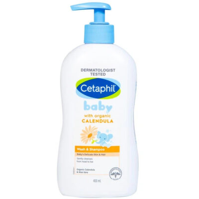 Sữa tắm gội cetpahil baby with organic calendula 400ml