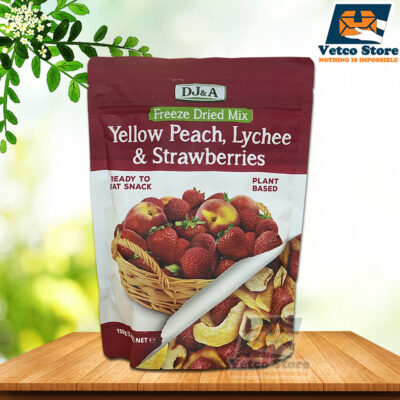 Dâu, Đào, Vải Trái Cây Mix Sấy Khô DJ&A 150g