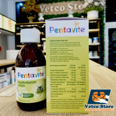 Pentavite Multivitamin Iron Liquid For Kids 1 đến 12 tuổi 200ml1