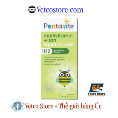 Pentavite Multivitamin Iron Liquid For Kids 1 đến 12 tuổi 200ml4