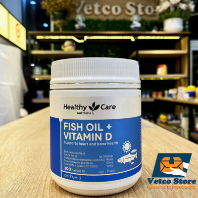 viên uong dầu cá Healthy Care Vitamin D 200vien 3