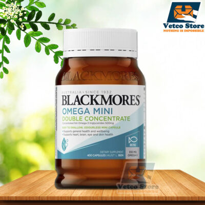 Viên Uống Dầu Cá Blackmores Omega Mini Double Concentrate 400 viên