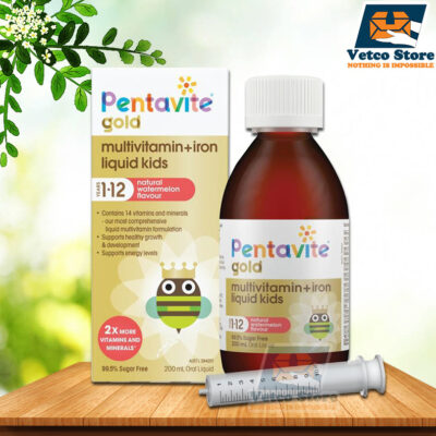 Pentavite Gold Multivitamin + Iron Liquid For Kids 200ml - Siro Bổ Sung Vitamin Tổng Hợp Và Sắt Cho Trẻ Từ 1 - 12 Tuổi