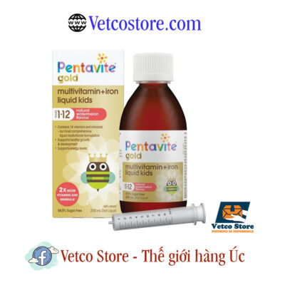 Pentavite Gold Mutivitamin Iron Liquid Kids 1 - 12 tuổi 200ml5