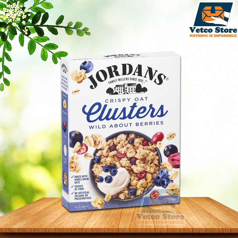 Yến mạch giòn Jordans Wild About Berry 500g