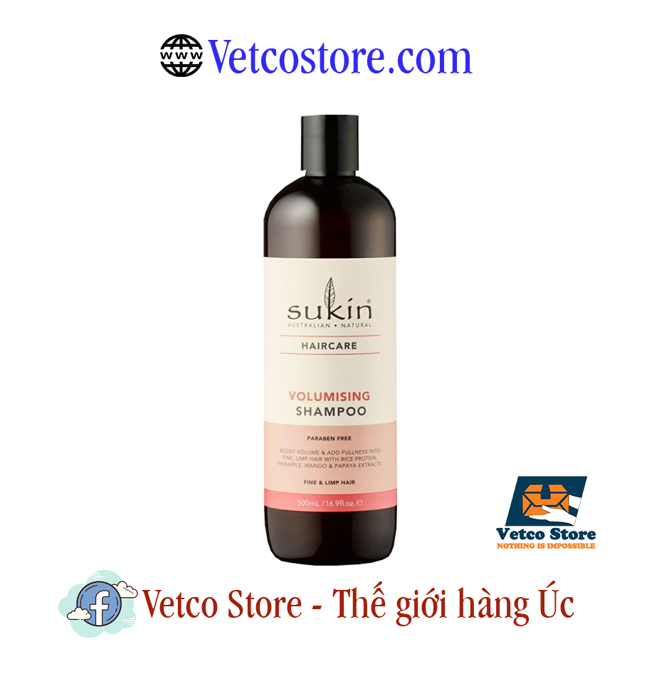 Dầu gội đầu sukin haircare volumising shampoo4