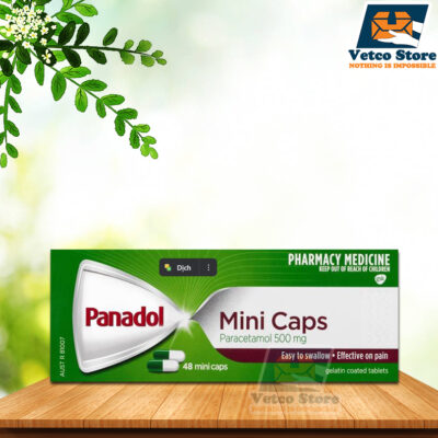 Viên Uống Giảm Đau Panadol Paracetamol 500mg Mini Caps Hộp 48 viên