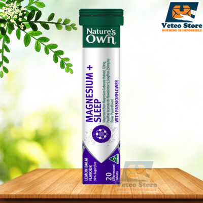Viên Sủi Bổ Sung Magnesium + Hổ Trợ Ngủ Ngon Nature's Own 20 Viên