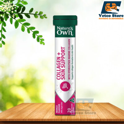 Viên Sủi Collagen Thủy Phân Nature's Own Collagen + Skin Support 20 viên