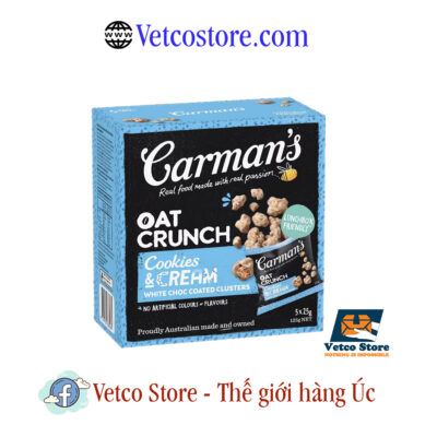 Carmans oat crunch cookies cream 25g1