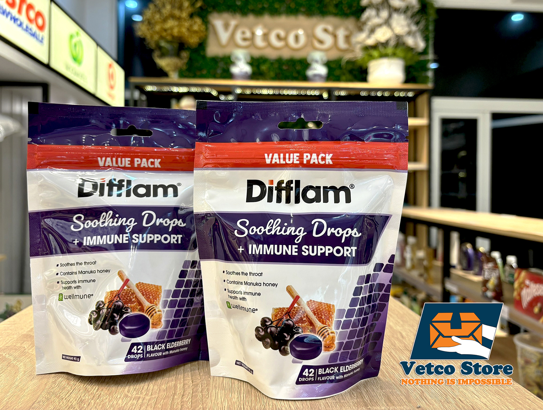 Kẹo ngậm Difflam Black Elderberry2