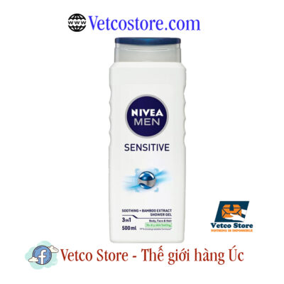 Sữa tắm Nivea Men Sensitive 3in1 500ml1