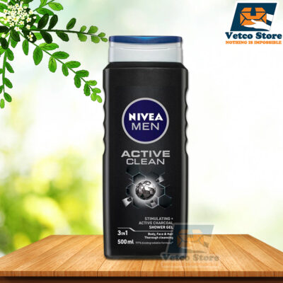 Sữa Tắm Gội Xả Nivea Men 3in1 Active Clean Stimulating + Active Charcoal Shower Gel 500ml