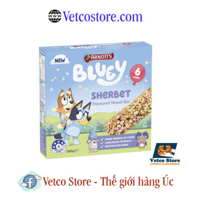 Bánh Arnotts Bluey Sherbet Flavoured Muesli Bar 6Bars1