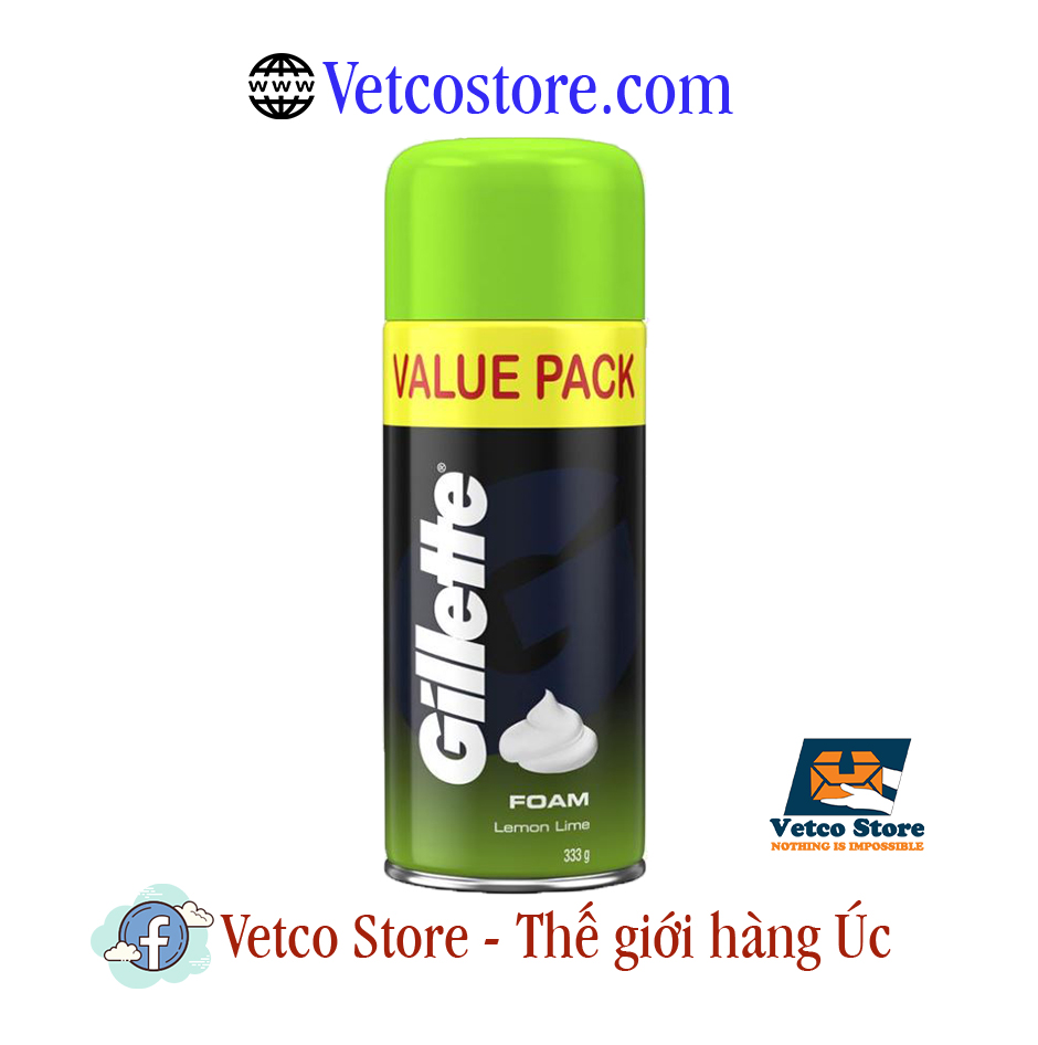 Bọt cạo râu Gillete Foam Lemon 333g3