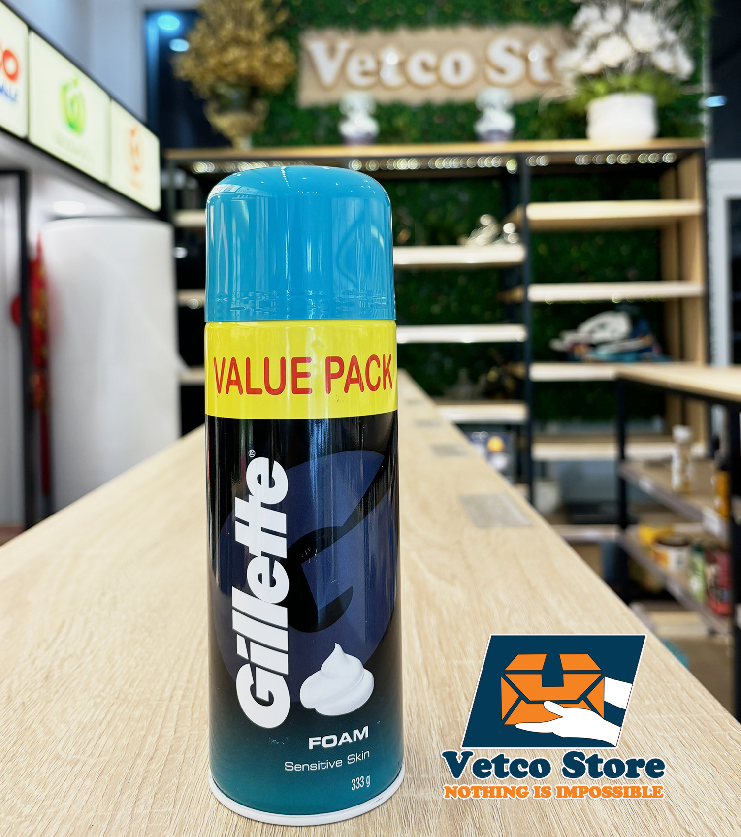 Bọt cạo râu Gillete Foam Sensitive 333g