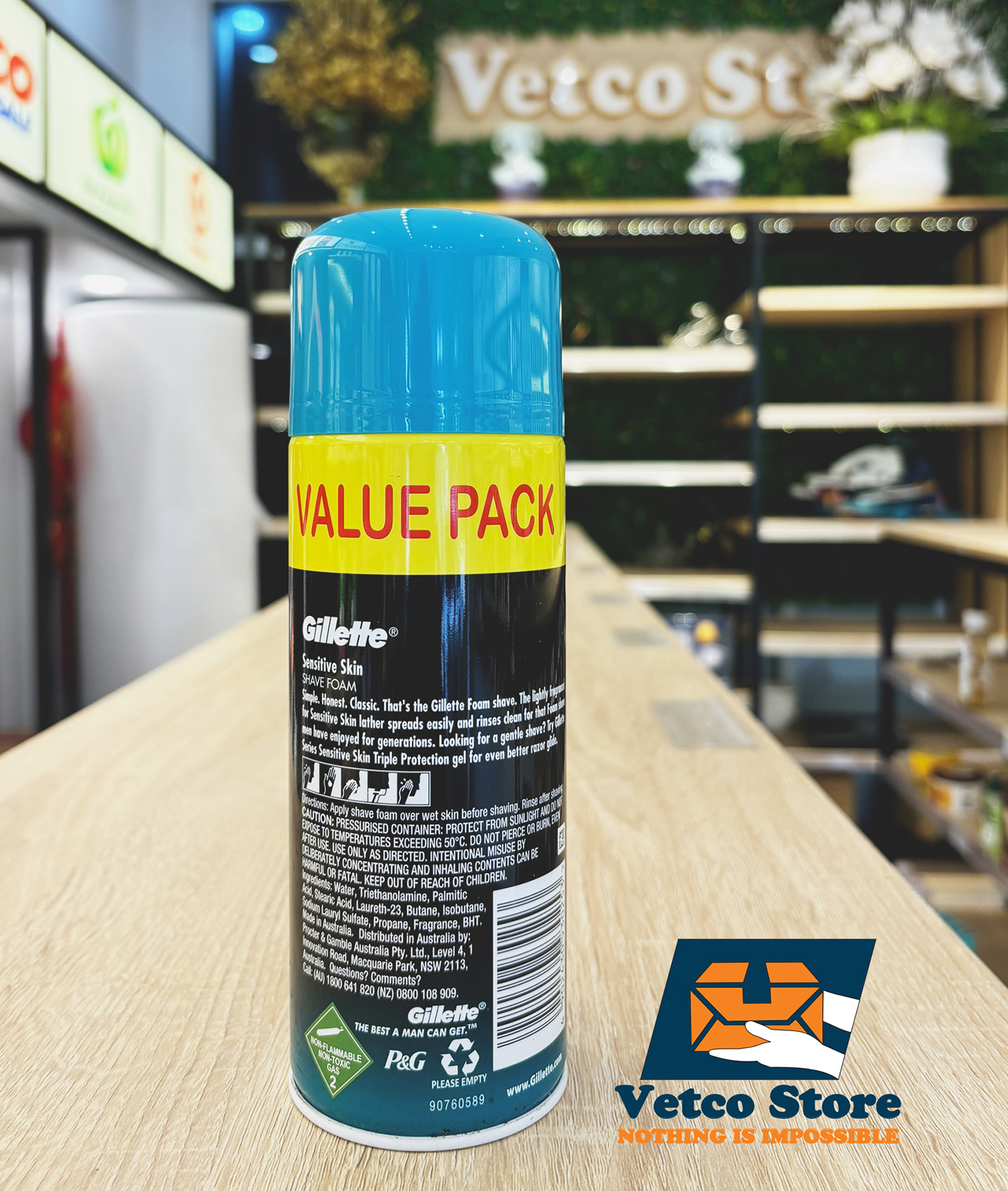 Bọt cạo râu Gillete Foam Sensitive 333g1jpg