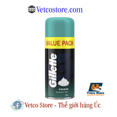 Bọt cạo râu Gillette Foam Sensitive1