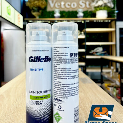 Bọt cạo râu Gillette Sensitive Skin Soothing Shave Gel 195g3