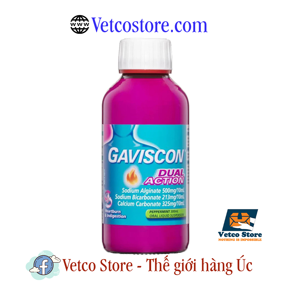 Gaviscon Dual Action Peppermint 300ml Dạng Nước1
