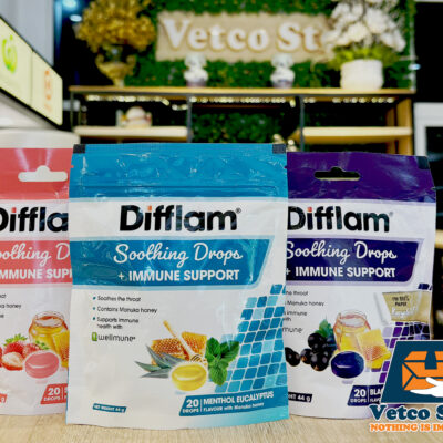 Kẹo Ngậm Difflam Soothing Drop Immune Support 20v