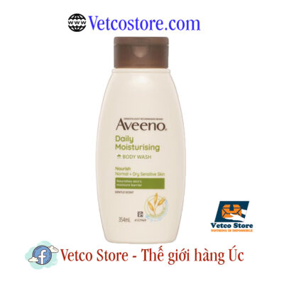 Sữa Tắm Aveeno Daily Moisturising Body Wash Nourish Normal Dry Sensitive Skin Gentle Scent 354ml1