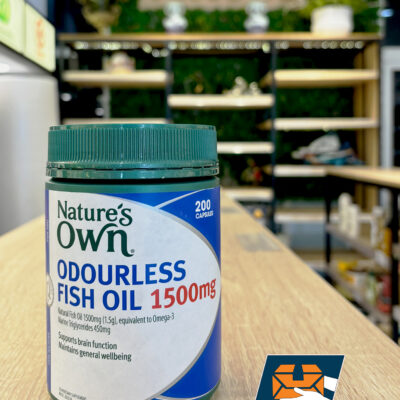 Dầu cá natures own odourless fish oil 1500mg 200v2