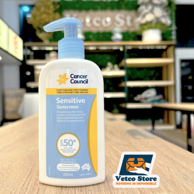 Kem Chống Nắng Cancer Council Sensitive Sunscreen SPF50 200ml2