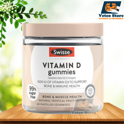 Kẹo Dẻo Bổ Sung Canxi Swisse Vitamin D Gummies 60 Viên