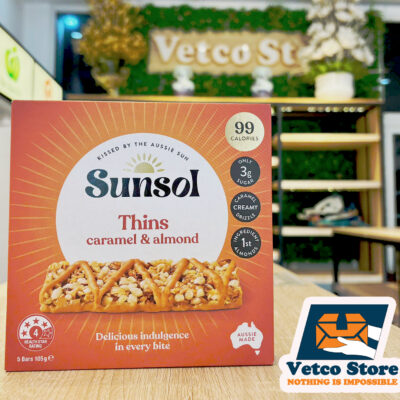 Ngũ Cốc Dạng Thanh Sunsol Thins Caramel Almond 105g2