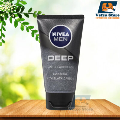 Sữa Rửa Mặt Tẩy Tế Bào Chết Nivea Men Deep Anti Blackhead Face Scrub With Black Carbon 75ml