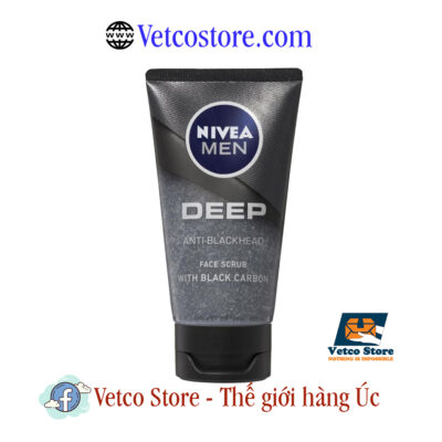 Nivea Men Deep Anti Blackhead Face Scrub With Black Carbon 75ml1