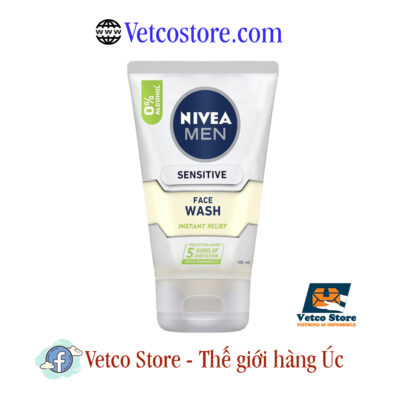 Nivea Men Sensitive Face Wash Instant Relief 100ml1