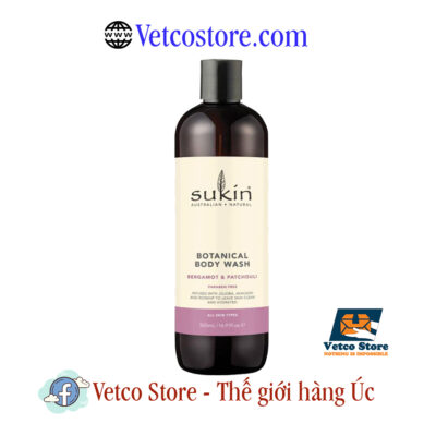 Sữa Tắm Sukin Botanical Body Wash Bergamot Patchouli 500ml1