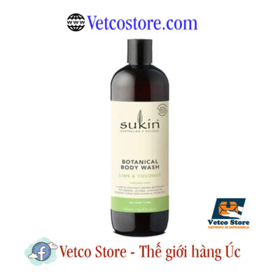 Sữa Tắm Sukin Botanical Body Wash Lime Coconut 500ml1