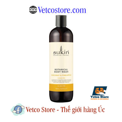 Sữa Tắm Sukin Botanical Body Wash Pineapple Coconut 500ml1