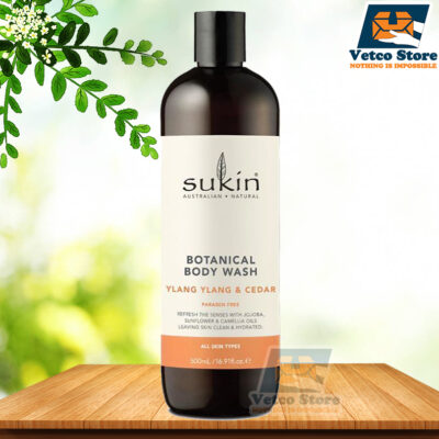 Sữa Tắm Sukin Botanical Body Wash Ylang Ylang & Cedar 500ml