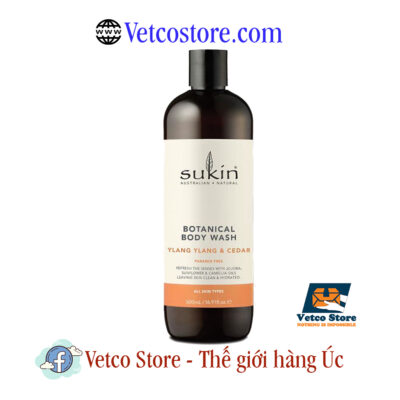 Sữa Tắm Sukin Botanical Body Wash Ylang Ylang Cedar 500ml1-1