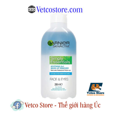 Tẩy trang Garnier SkinActive Simply Essentials Soothing 2in1 MakeUp Remover 200ml1