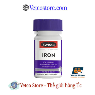 Viên Uống Bổ Sung Sắt Swissw Ultiboost Iron 30 Viên1