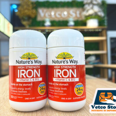 Viên Uống Natures Way Iron Vitamin C B122