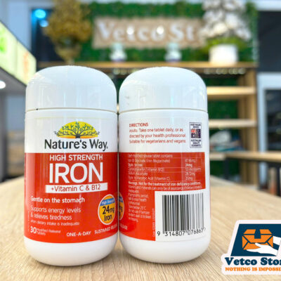 Viên Uống Natures Way Iron Vitamin C B123