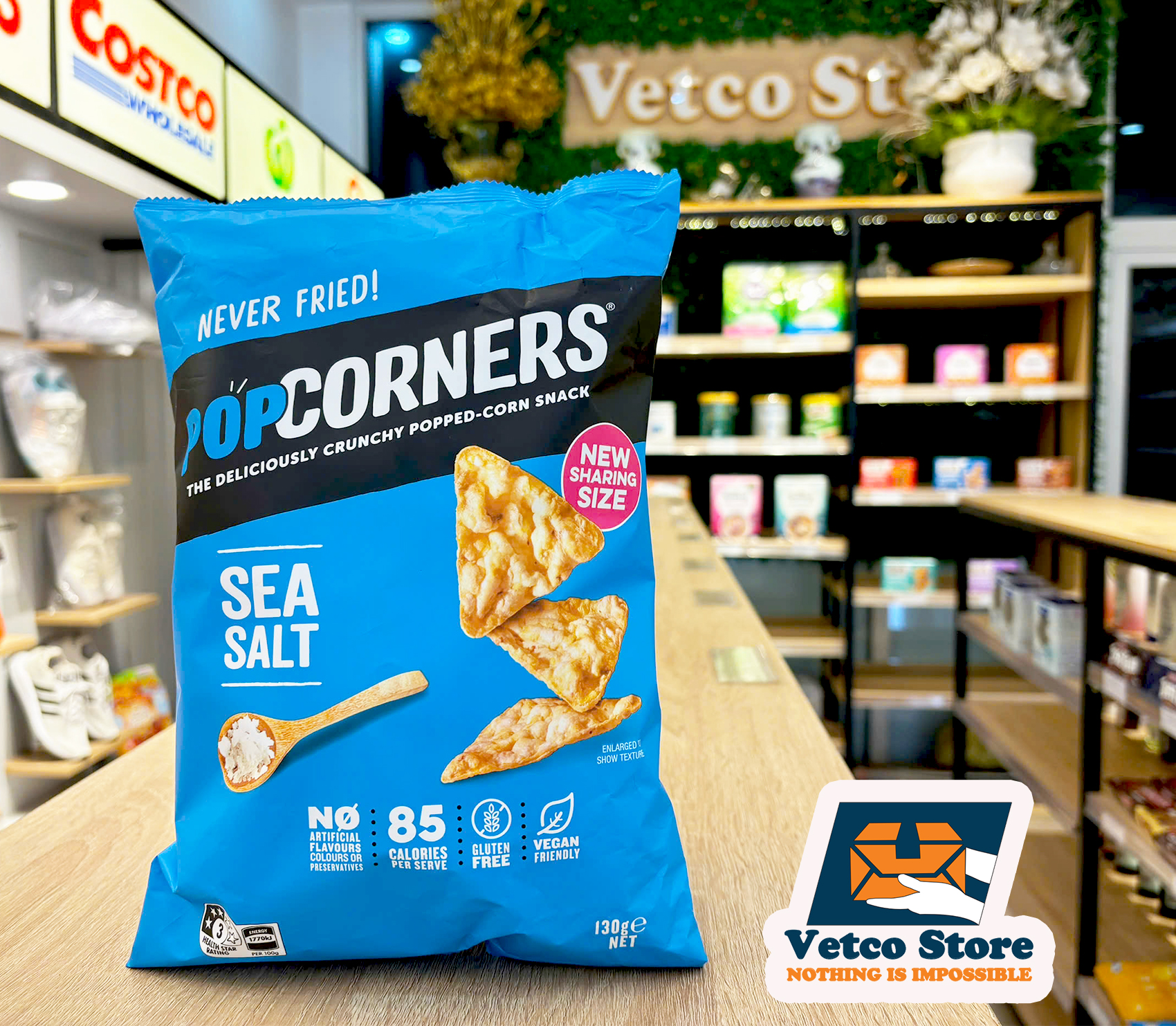 Bánh Snack Popcorners Sea Salt 130g2