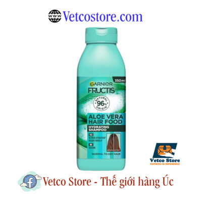 Dầu Gội Garnier Fructis Hair Food Hydrating Aloe Vera Shampoo For Normal Hair 350ml1