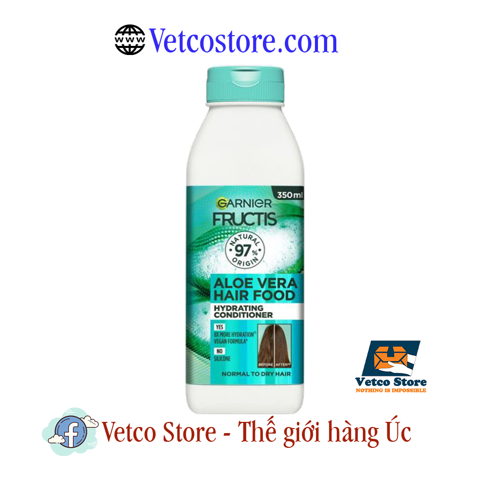 Dầu Xả Garnier Fructis Hair Food Hydrating Aloe Vera Conditioner For Normal Hair 350ml2