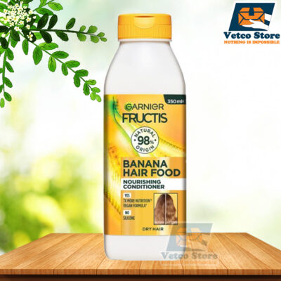 Dầu Xả Garnier Fructis Hair Food Nourishing Banana Conditioner For Dry Hair 350ml